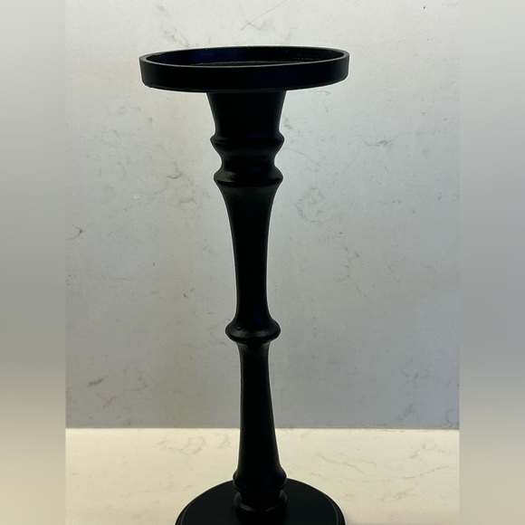 Potterybarn Metal Black Pillar Candle Holders ( pillar or taper) - Picture 6 of 11